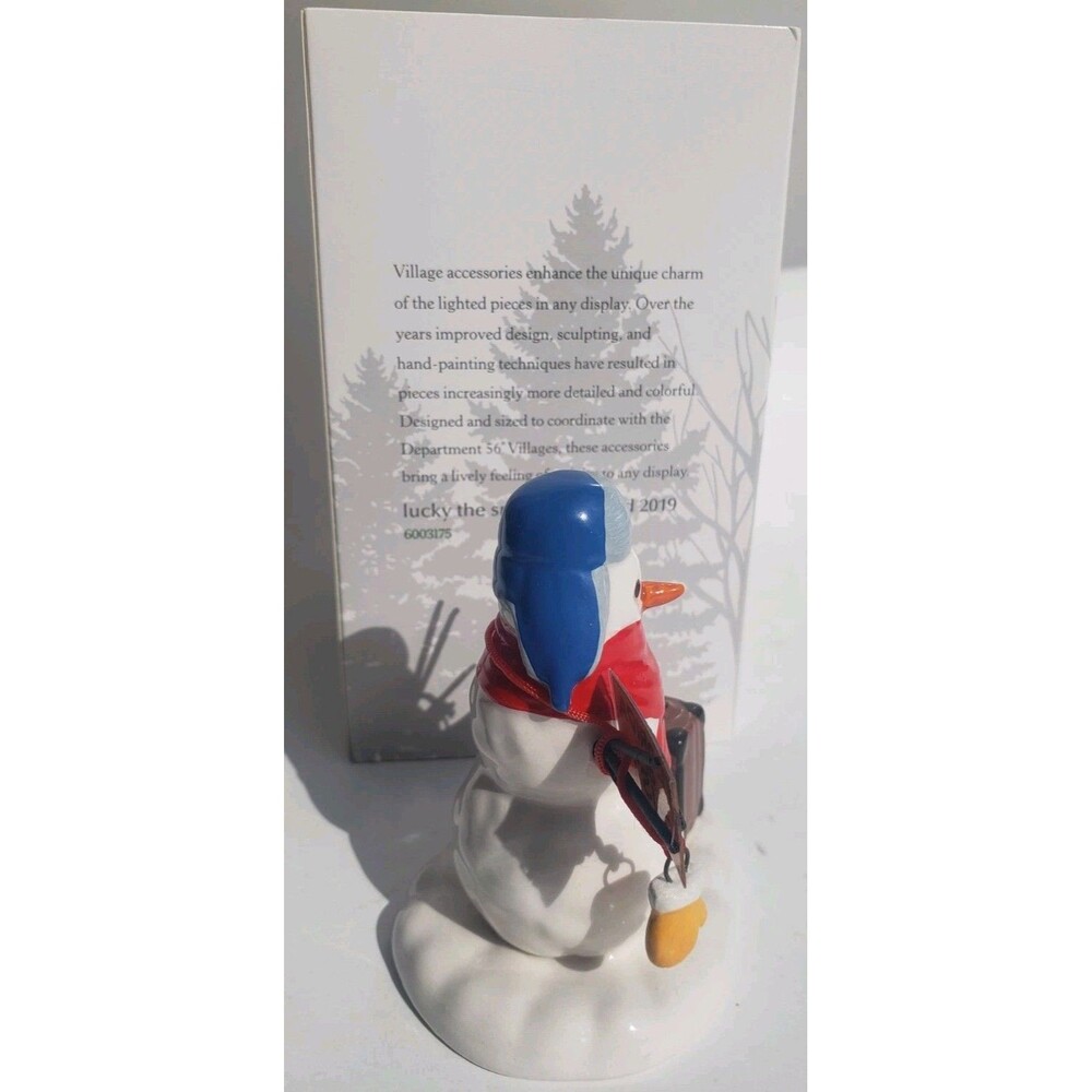 Department 56 Lucky The Snowman, Dated 2019 6003175-FLORIDA SNOWMAN - Picture 5 of 10